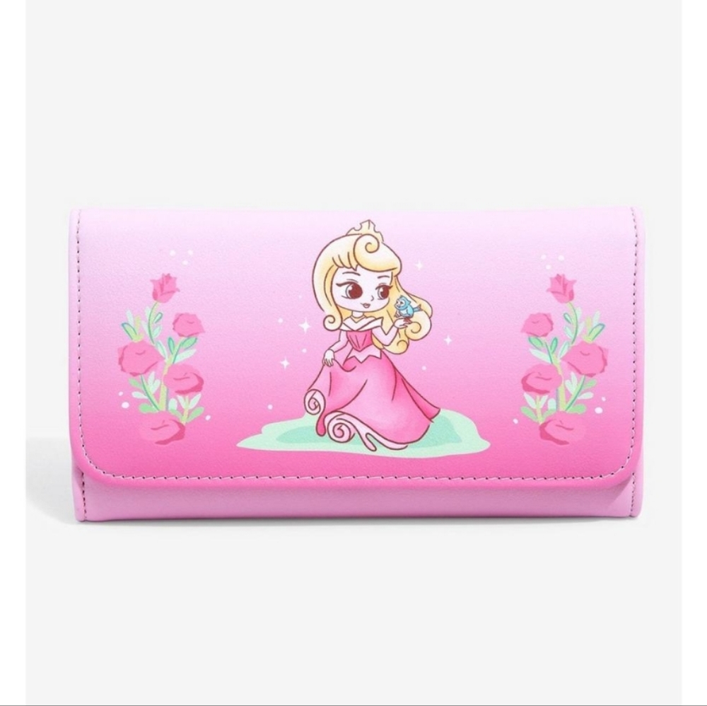 Loungefly Disney Sleeping Beauty Chibi Aurora Flap Wallet